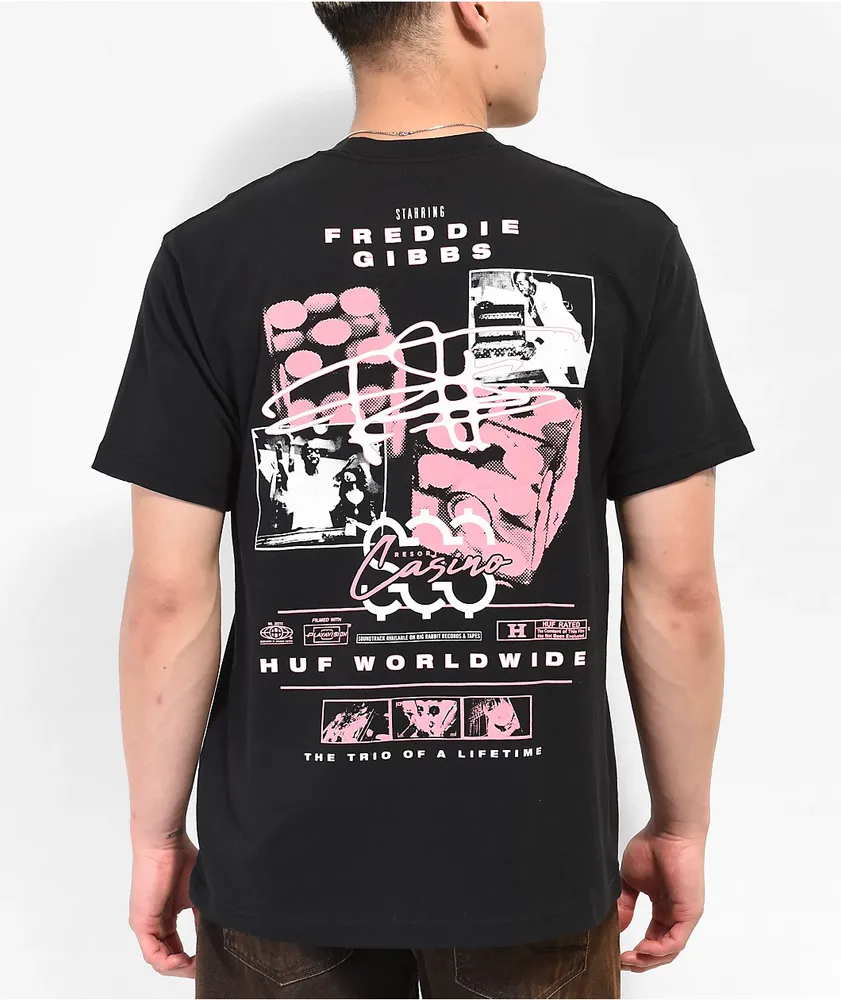 HUF x Freddie Gibbs Night Alive Black T-Shirt | MainPlace Mall