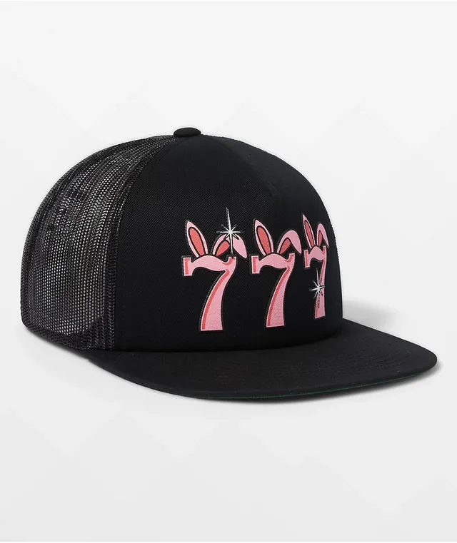 HUF x Freddie Gibbs Triple 7 Black Trucker Hat | Arden Fair