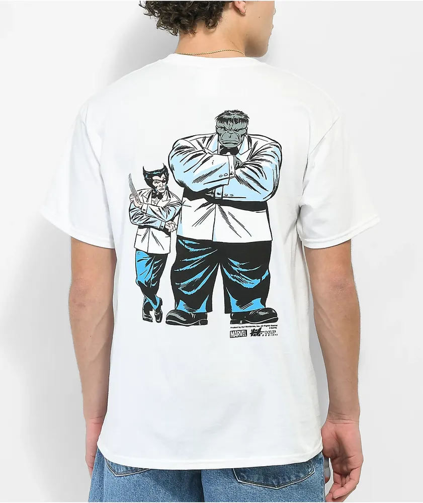 Marvel white t shirt shop
