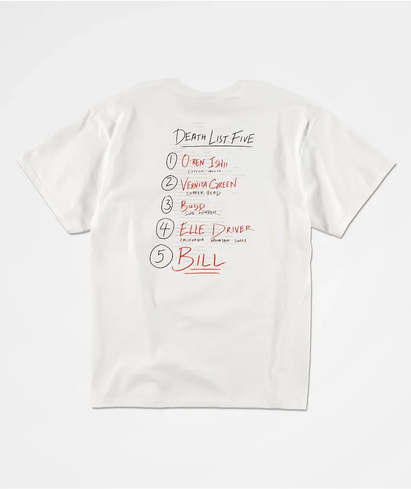 HUF x Kill Bill Death List White T-Shirt | Mall of America®