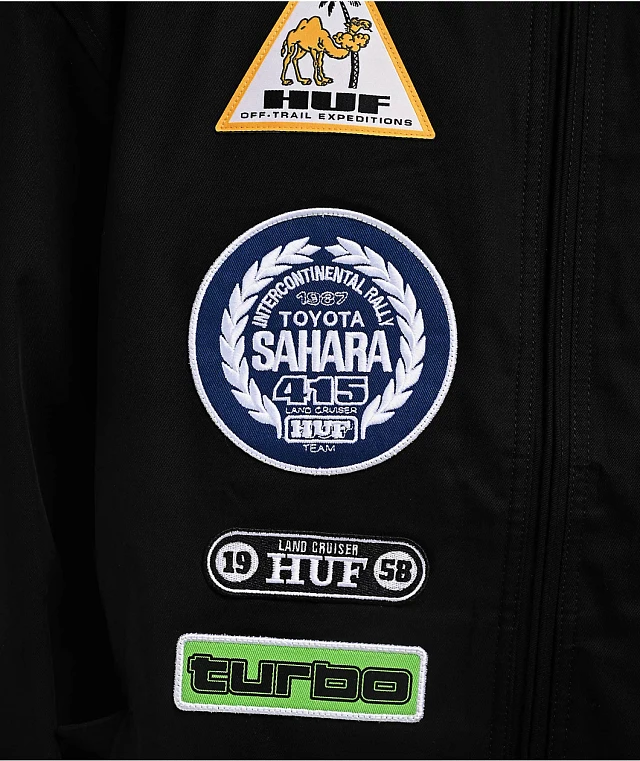 HUF x Land Cruiser Overland Touring Black Jacket at Hamilton Place