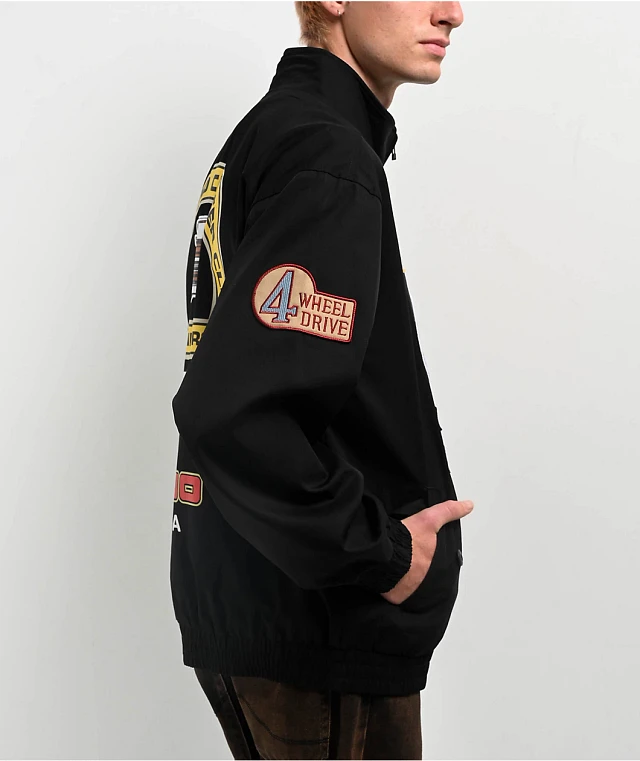 HUF x Land Cruiser Overland Touring Black Jacket at Hamilton Place HUF x Land Cruiser Overland Touring Black Jacket at Hamilton Place