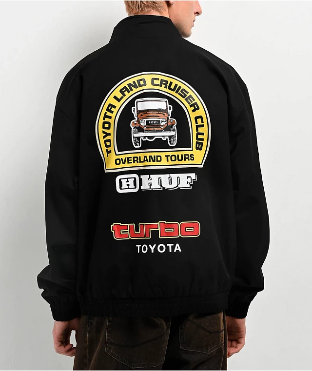 HUF x Land Cruiser Overland Touring Black Jacket at Mall of