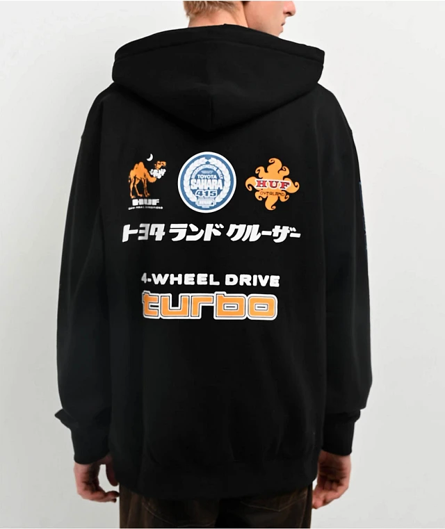 B*e様 HUF LAND CRUISER OVERLAND TOURING J HUF x Land Cruiser Overland Touring Ash Crewneck Sweatshirt