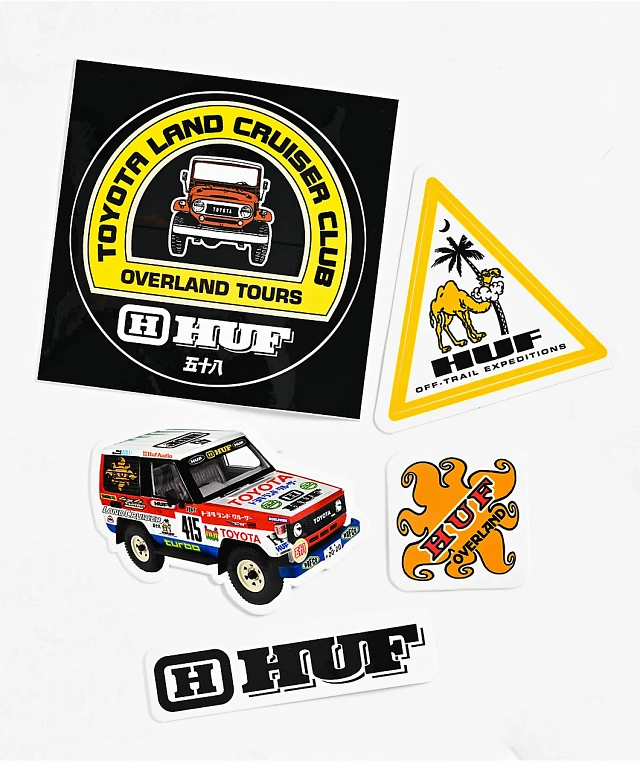 HUF x Land Cruiser Sticker Pack | Connecticut Post Mall