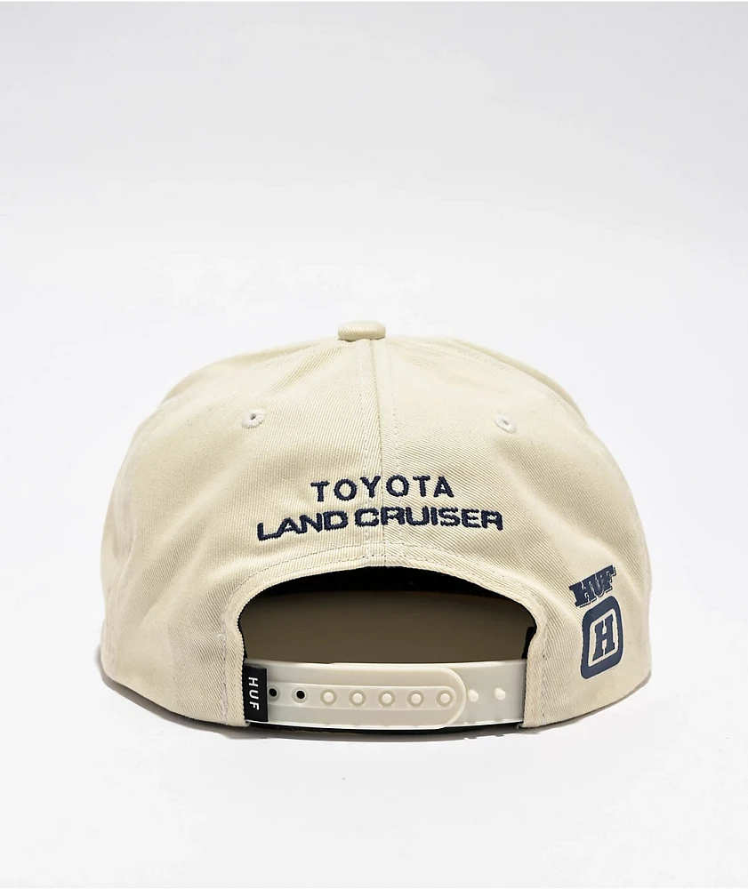 HUF x Land Cruiser Toyota 4 Wheel Drive Cream Snapback Hat | Arden