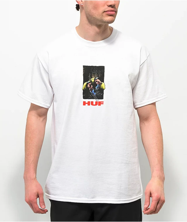 HUF x Marvel Wolverine White T-Shirt | CoolSprings Galleria