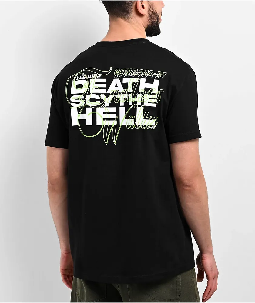 HUF x Mobile Suit Gundam Wing Reborn Black T Shirt CoolSprings