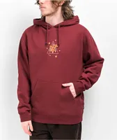 HUF x Smashing Pumpkins Infinite Star Girl Maroon Hoodie at