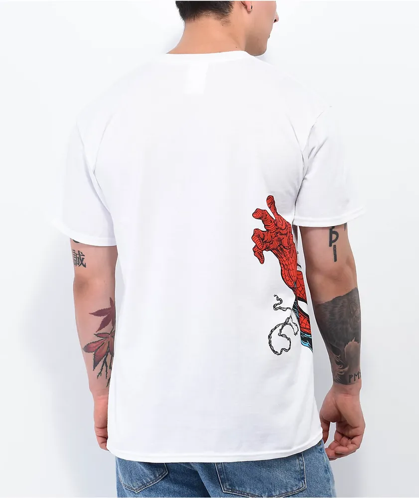 HUF x Spider-Man Face Off White T-Shirt | Liberty Center