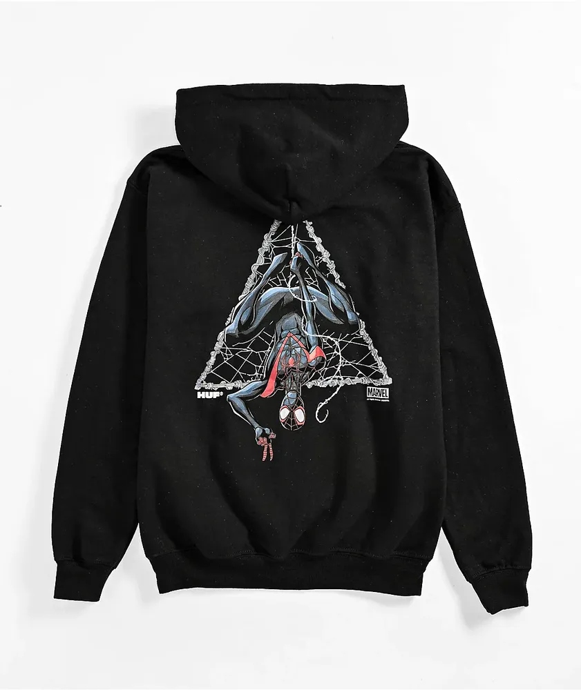 Black huf hoodie discount