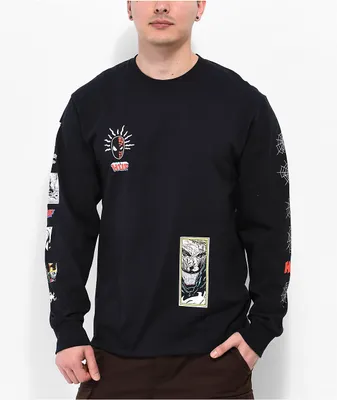 XPLR Spider Black Long Sleeve T-Shirt | Liberty Center