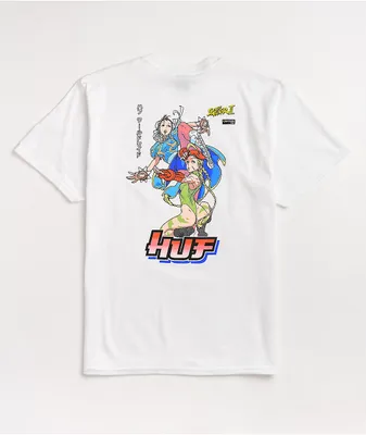 ストリートファイター　チュンリー　huf HUF x Street Fighter Chun-Li White Long Sleeve T-Shirt | Liberty