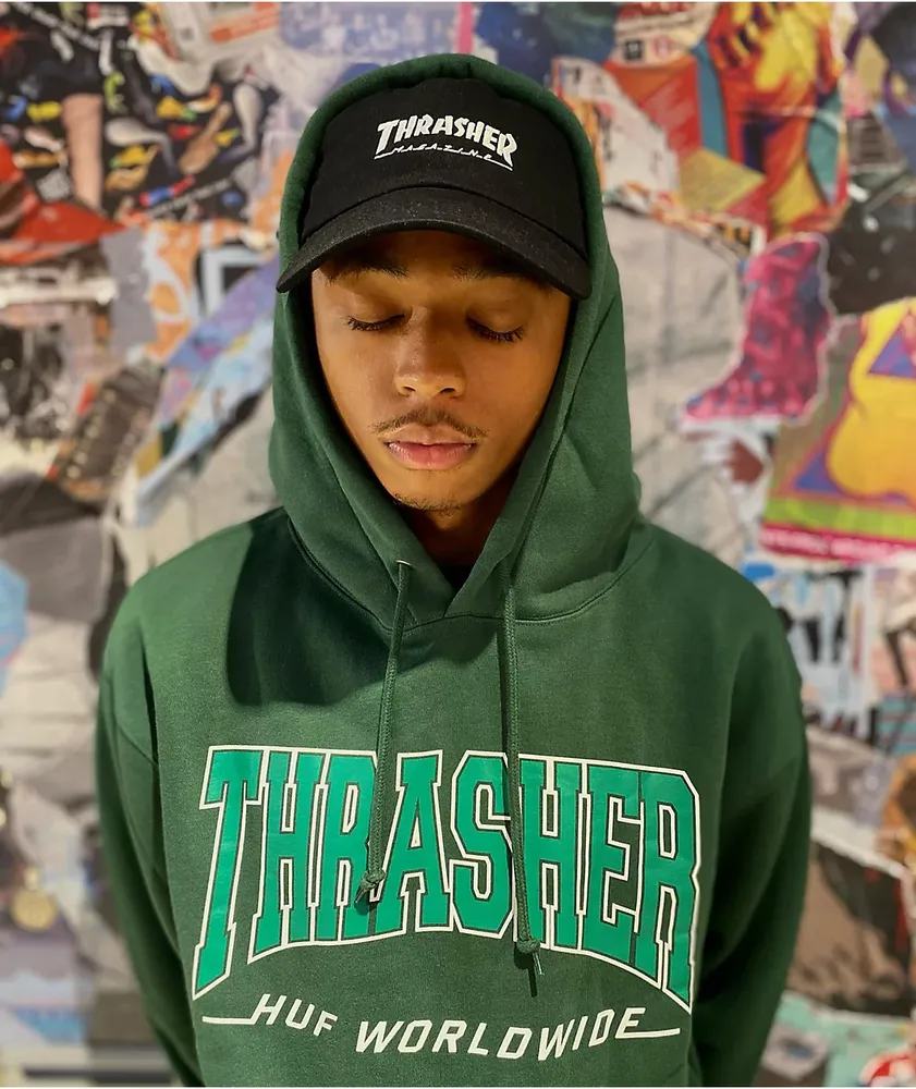 Thrasher huf worldwide hoodie cheap