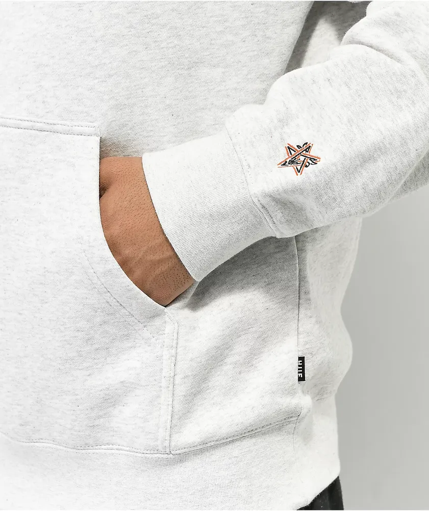 Grey thrasher hotsell hoodie zumiez