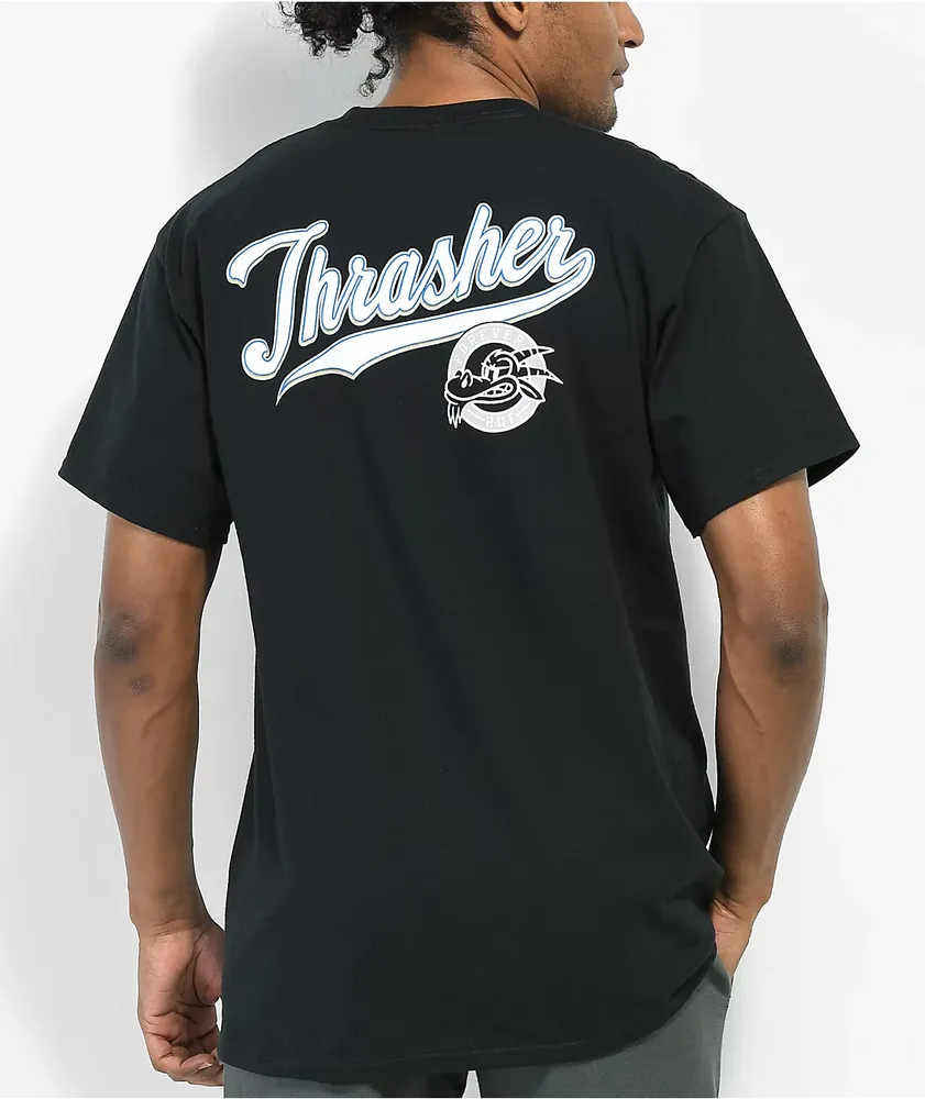 HUF x THRASHER Portola Black T-Shirt | MainPlace Mall