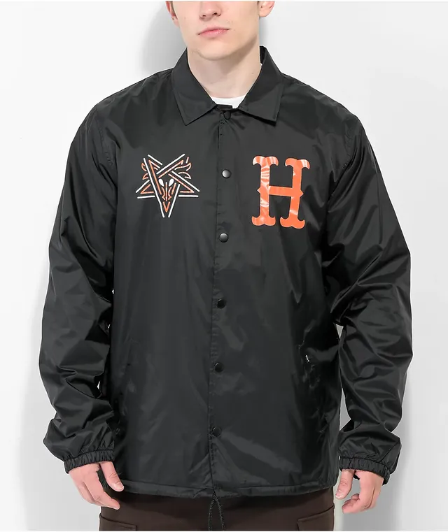 HUF x THRASHER Split Black Coaches Jacket | CoolSprings Galleria