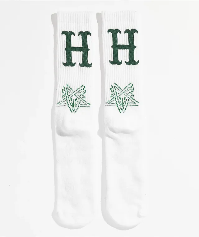 HUF x THRASHER White Crew Socks CoolSprings Galleria