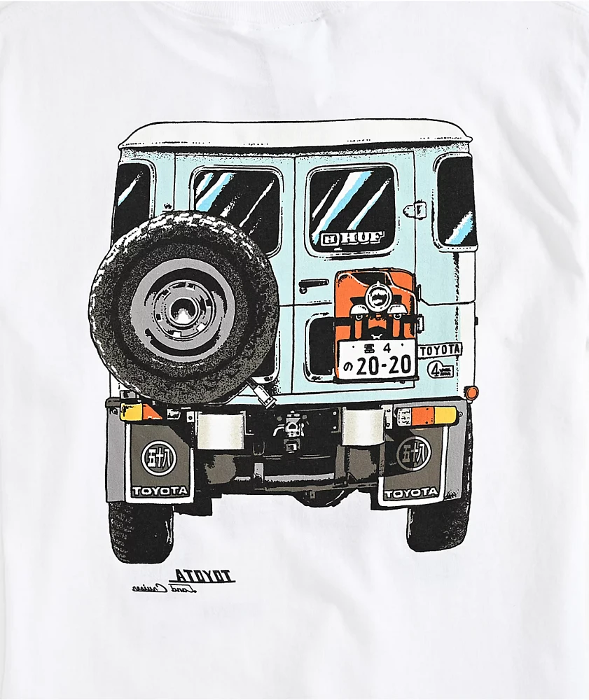 HUF x Toyota Land Cruiser Kids Sixties White T-Shirt | Connecticut