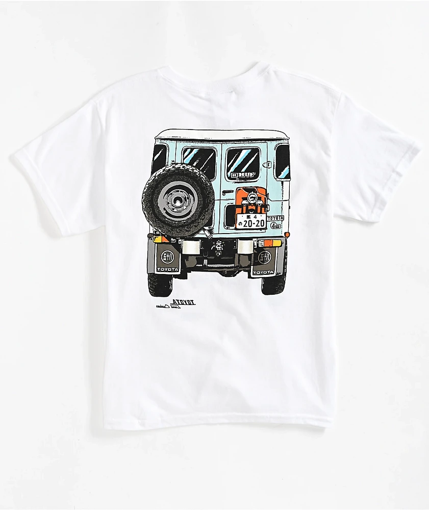 HUF x Toyota Land Cruiser Kids Sixties White T-Shirt | Arden Fair