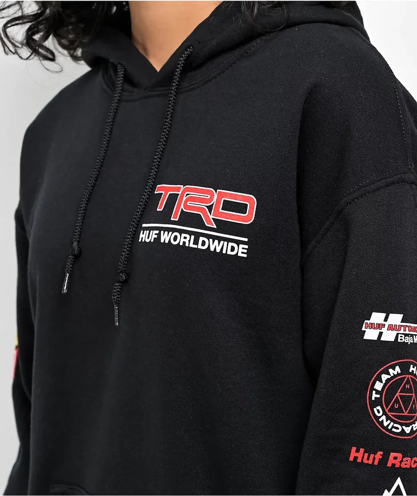 HUF x Toyota Racing Development Concept Black Hoodie | Arden Fair