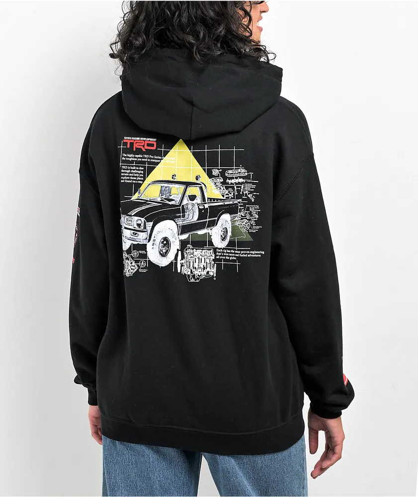  HUFCジャージー HUMAN RACE COLLECTION HUF x Toyota Racing Development Concept Black Hoodie | Arden Fair