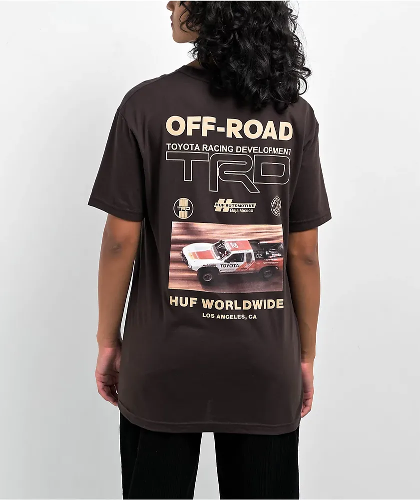 HUF x Toyota Racing Development Off Road Brown T Shirt Vancouver