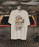 HUECLOSET (ヒュー)★ Racing Wash Over T-Shirt HUF x Toyota Racing Development Racing White T-Shirt at