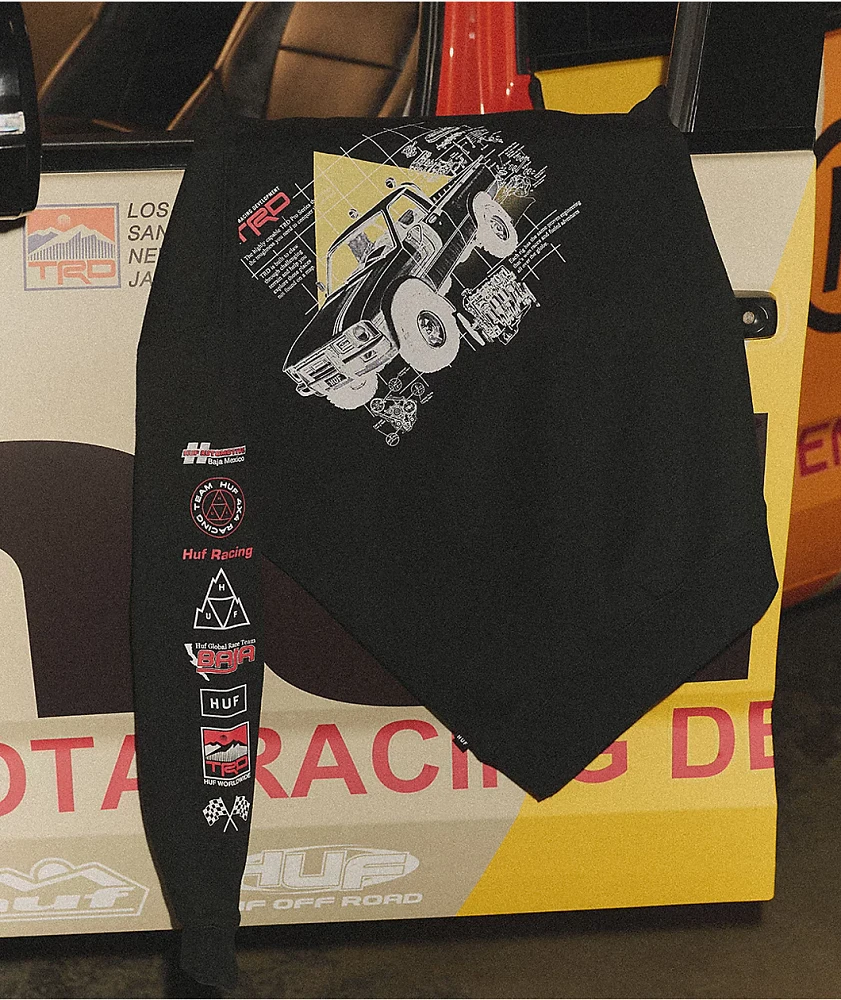 HUF x Toyota TRD Concept Black Long Sleeve T-Shirt | MainPlace Mall