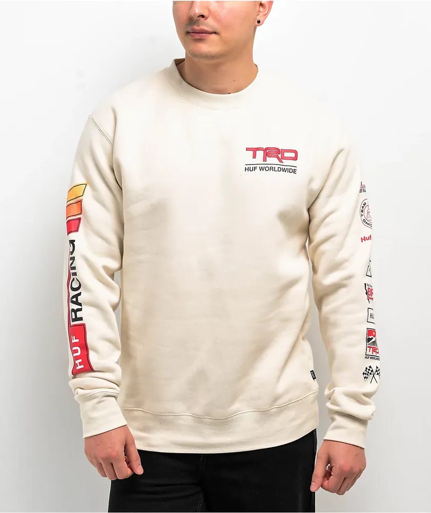 HUF x Toyota TRD Concept Natural Crewneck Sweatshirt | Liberty Center