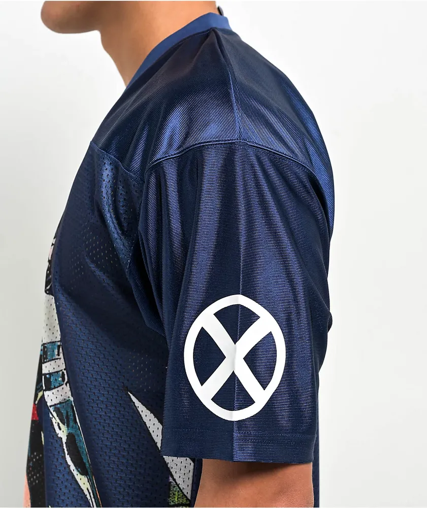 HUF x X-Men Psylocke Navy Blue Football Jersey at CoolSprings