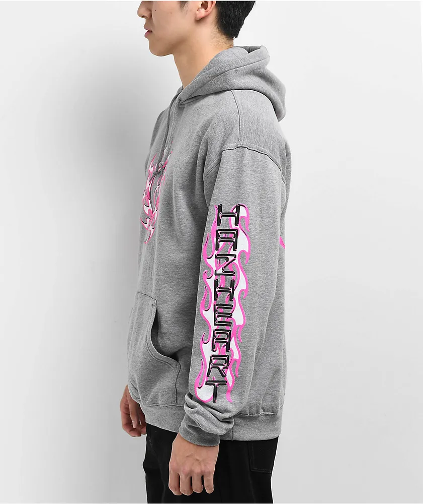 Hazheart Pink Flame Grey Hoodie at Hamilton Place in Chattanooga, TN
