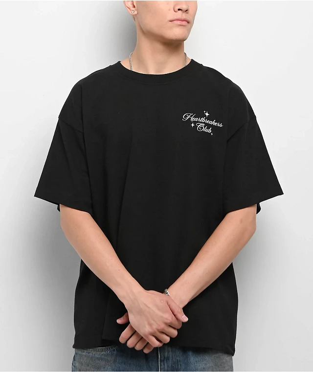 Heartbreakers Club Crown Black T-Shirt | MainPlace Mall