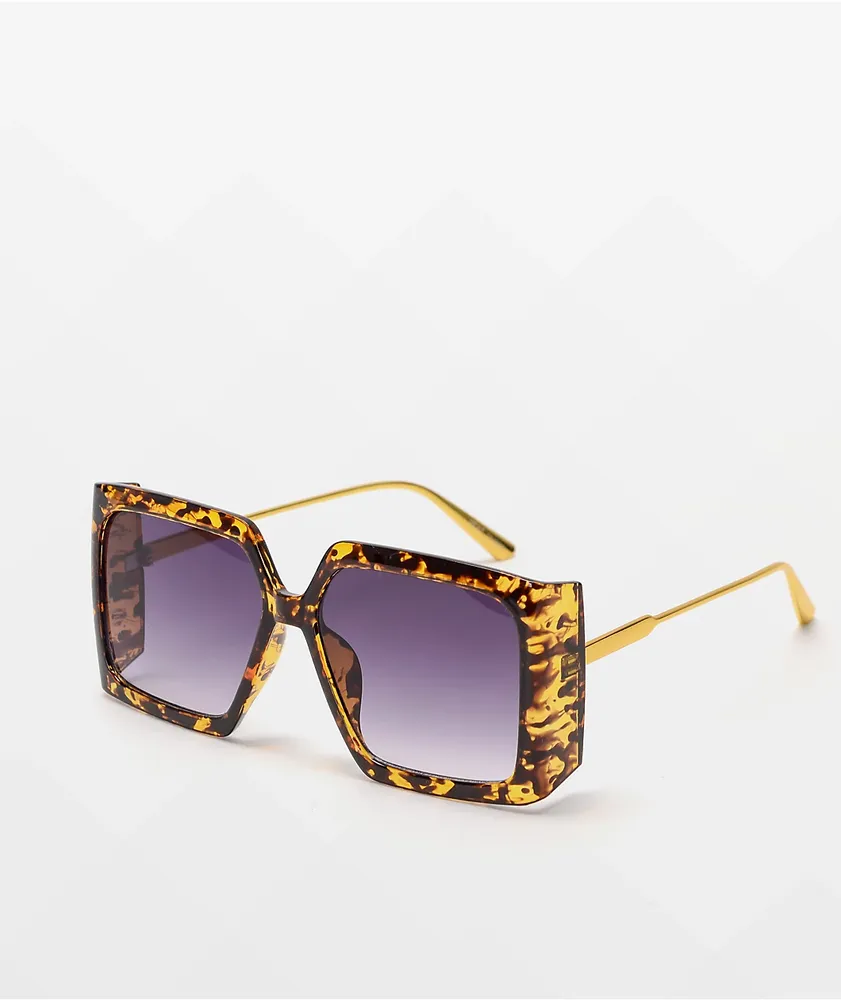 Large tortoise sunglasses clearance