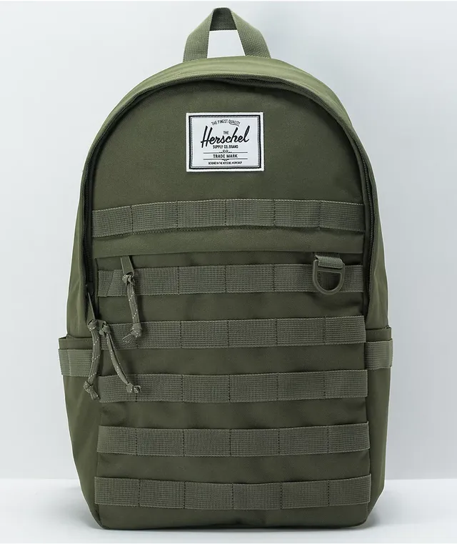 Herschel olive green backpack 2025