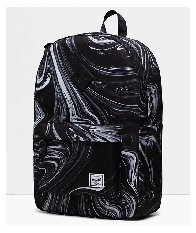 Herschel black palm backpack deals