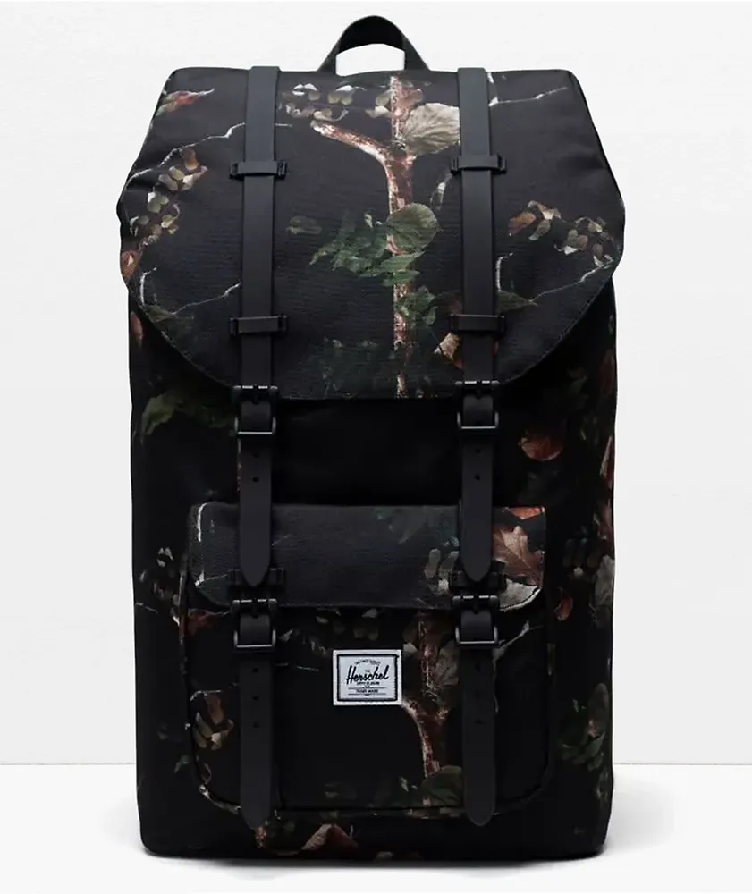 Herschel little america forest night black cheap