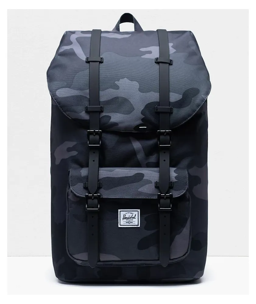 Herschel black camo backpack online