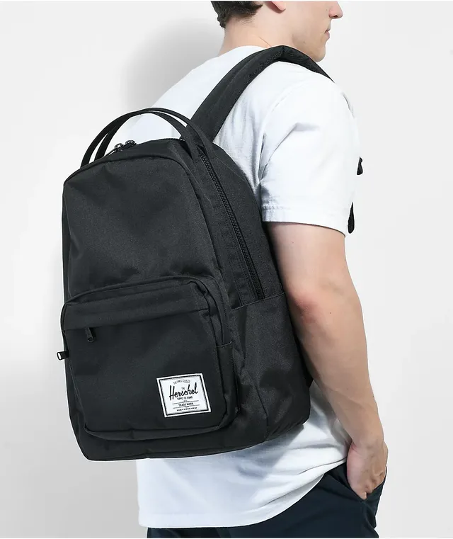 Herschel supply black backpack discount
