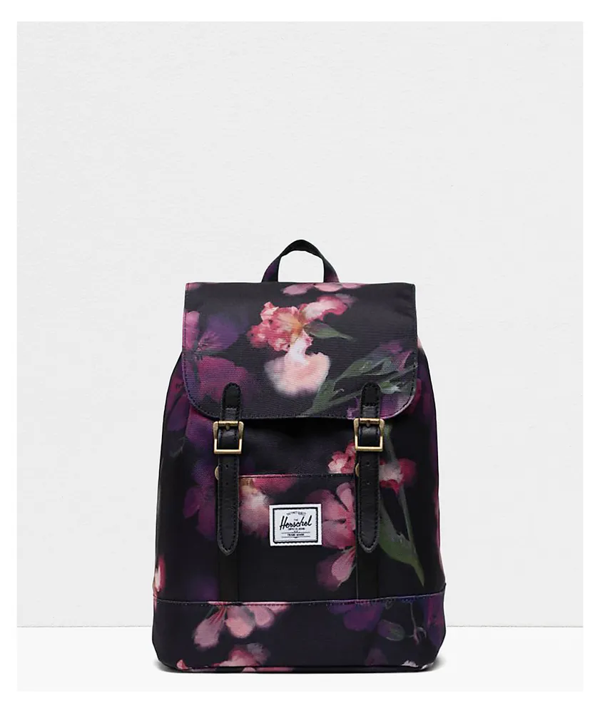 Herschel black pineapple backpack top