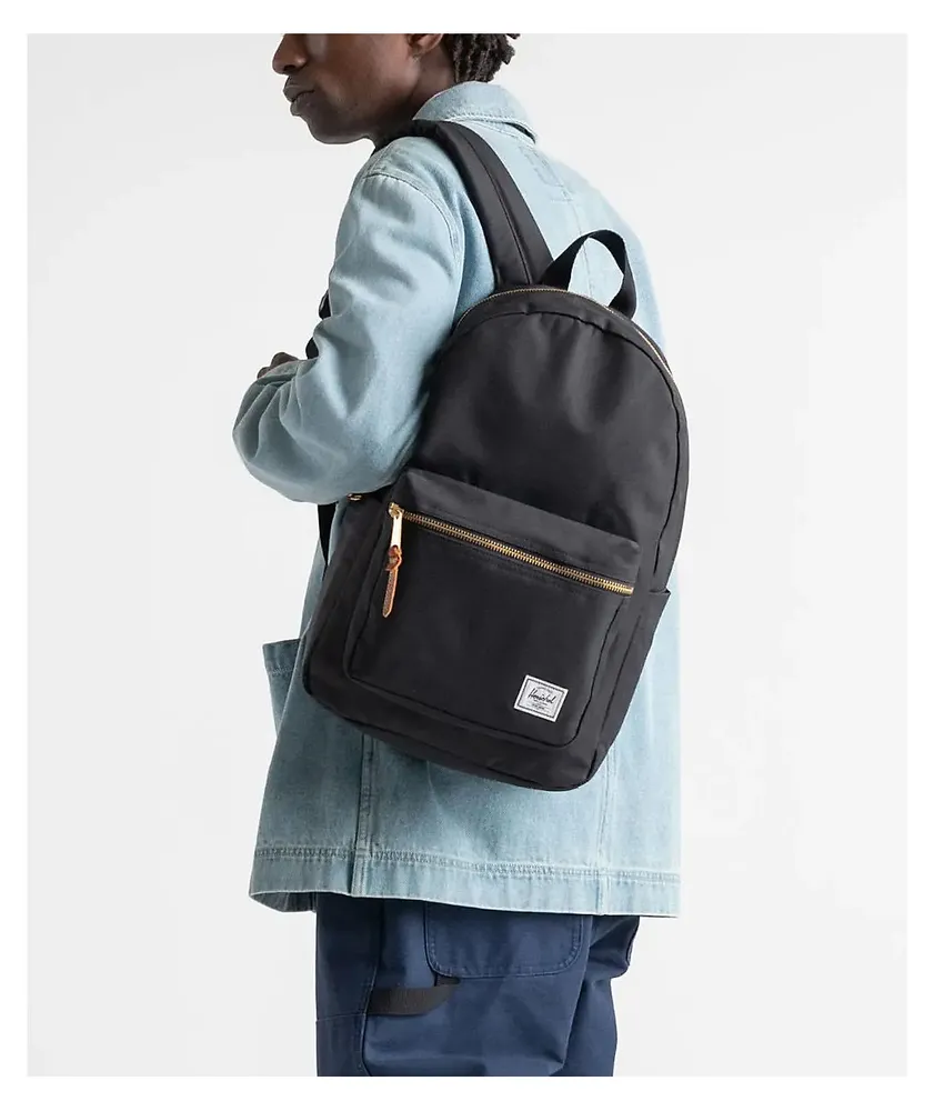 Herschel settlement black backpack discount