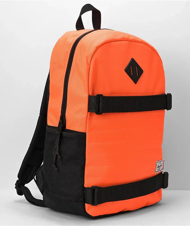 Herschel green clearance and orange backpack
