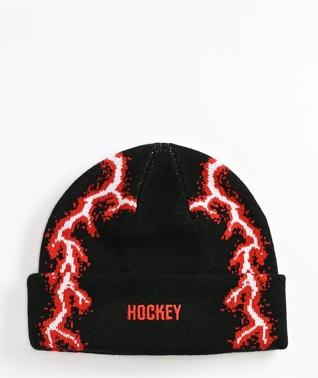 Hockey Lightning Black Beanie | MainPlace Mall