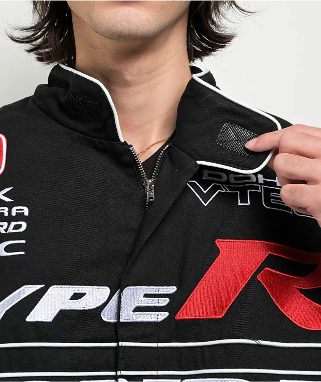 JT Racing x Honda Speed Black Racing Jacket | Connecticut