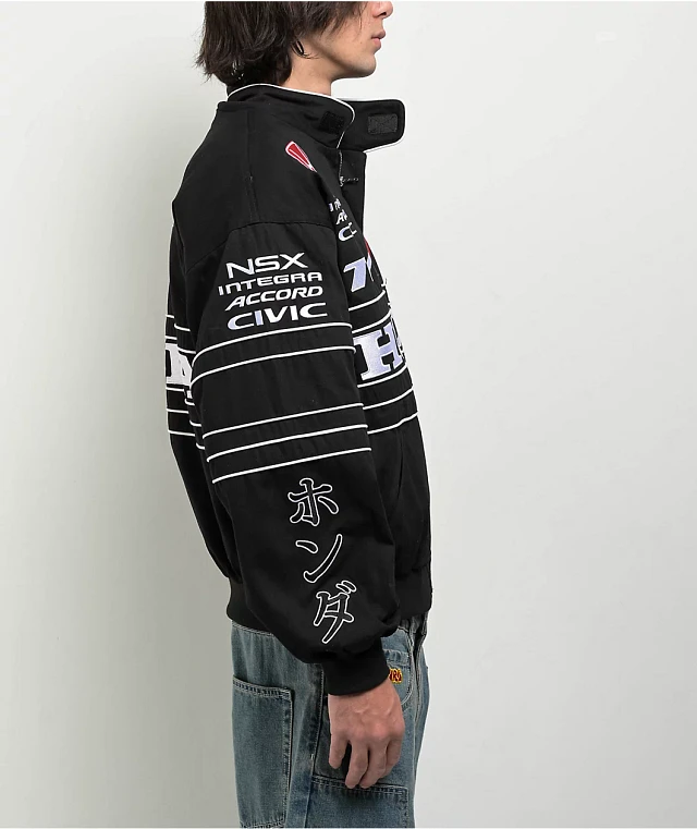 Honda Tribute Black Racing Jacket | Arden Fair