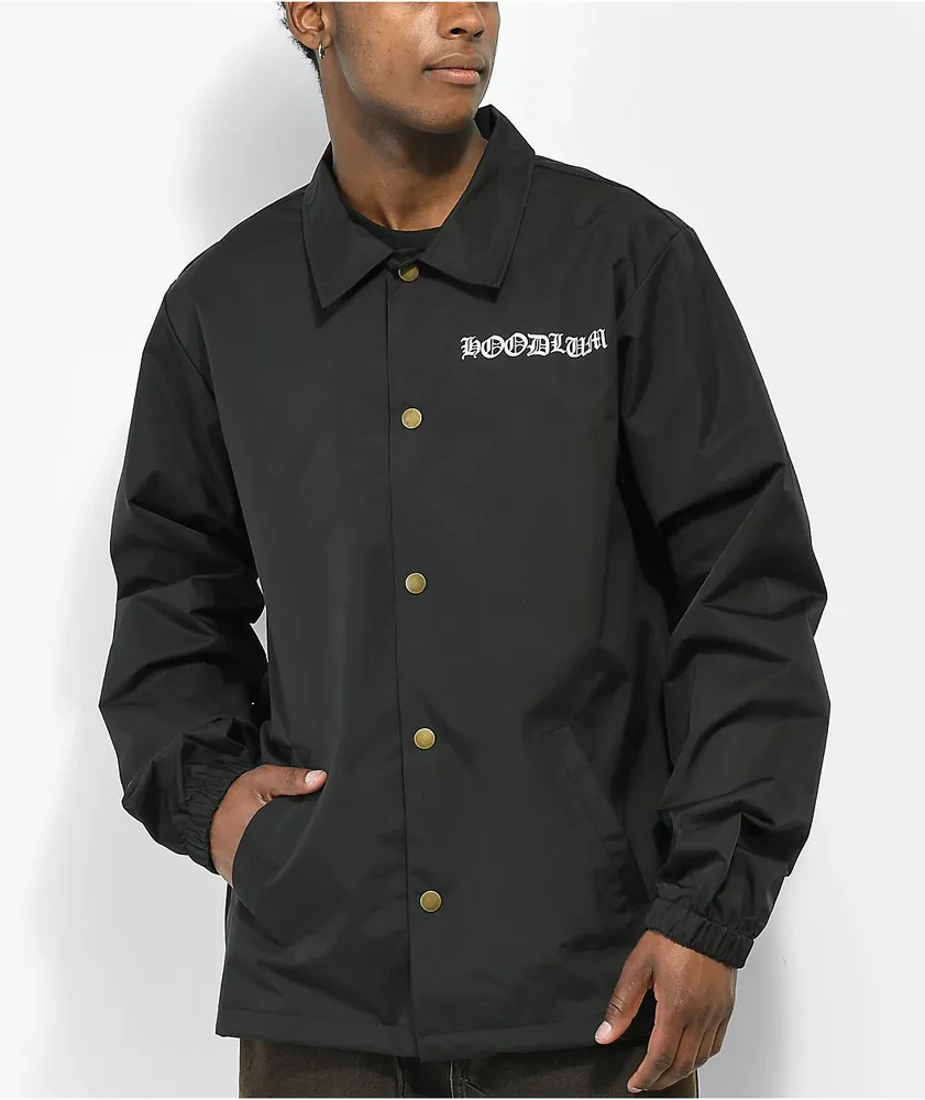 Hoodlum by Darby Allin Spine Black Coaches Jacket at Hamilton
