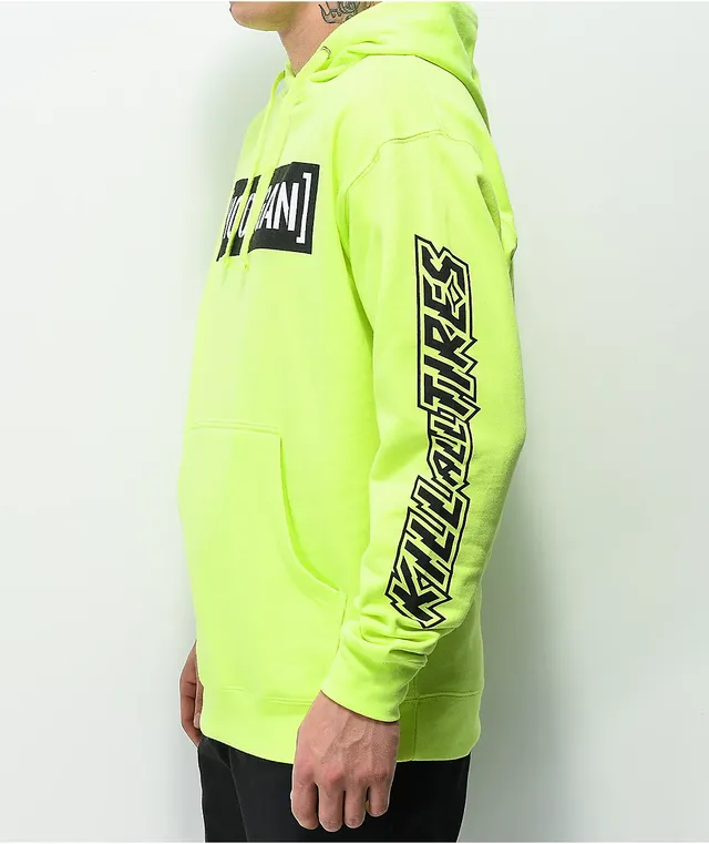 Hoonigan Censor Bar Fluorescent Yellow Hoodie CoolSprings Galleria