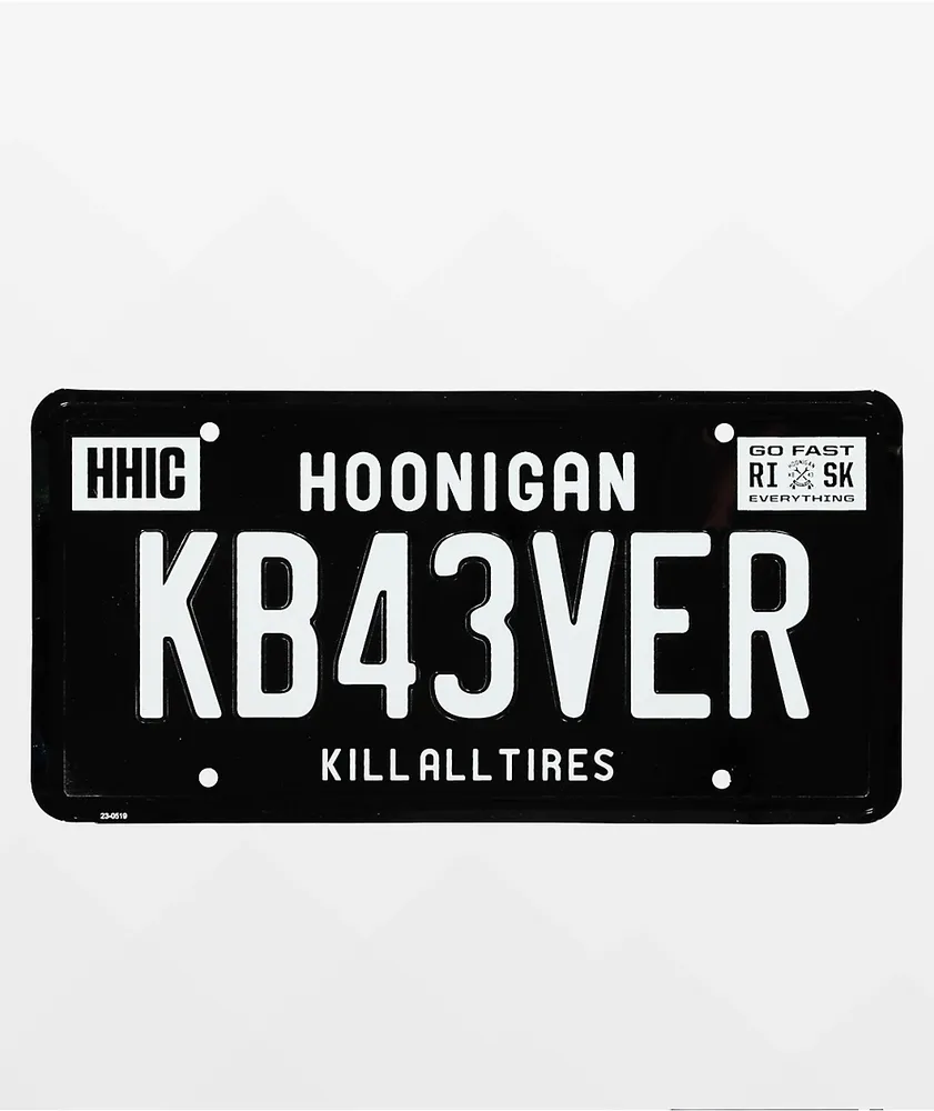 Hoonigan KB43VER Black License Plate | Connecticut Post Mall