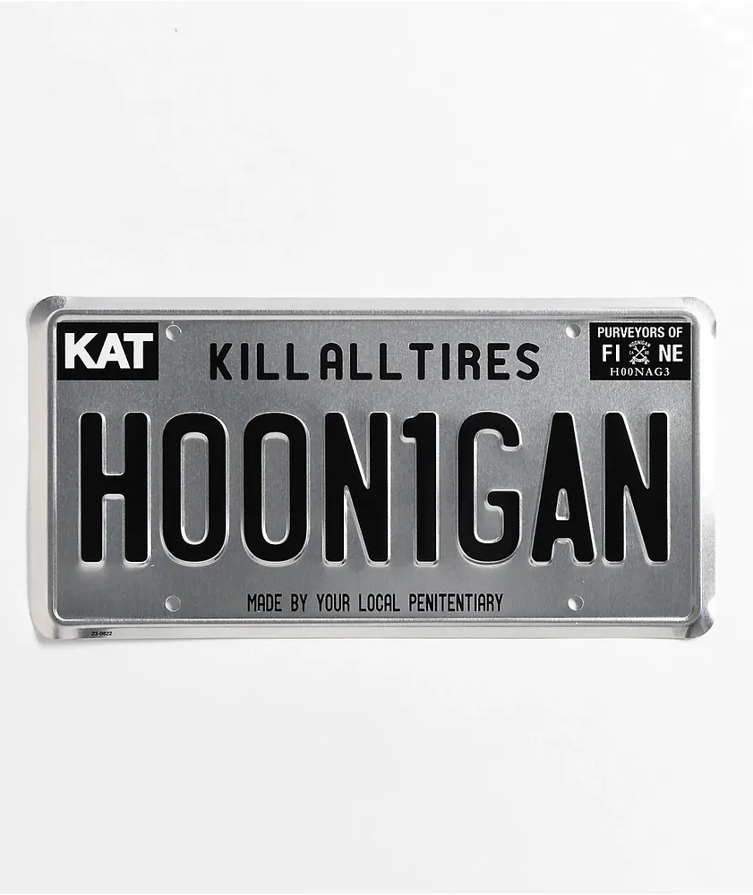 Hoonigan Silver License Plate CoolSprings Galleria
