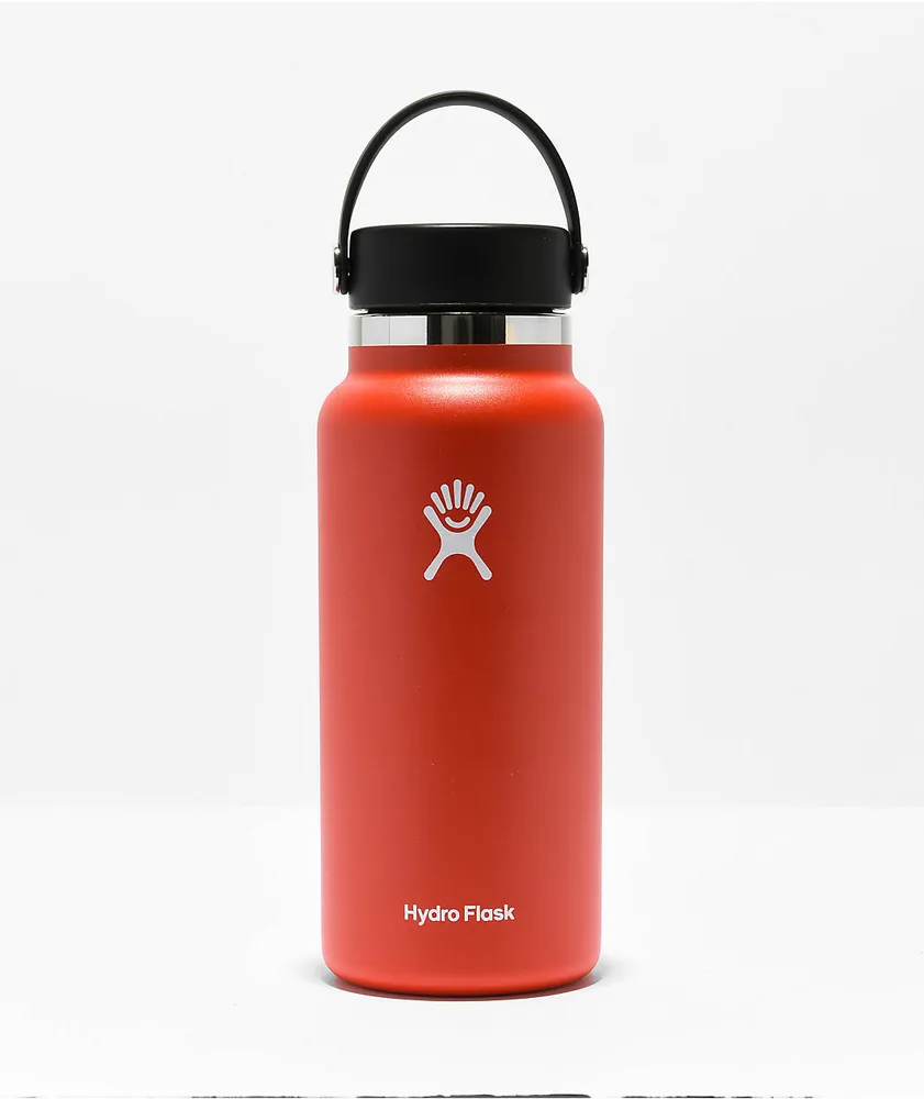 Red hydro flask 2025 with stickers